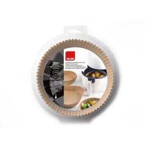 50 moules en papier ronds 16 cm pour airfryer – Ibili PTFE & fibre de verre | Alice Délice