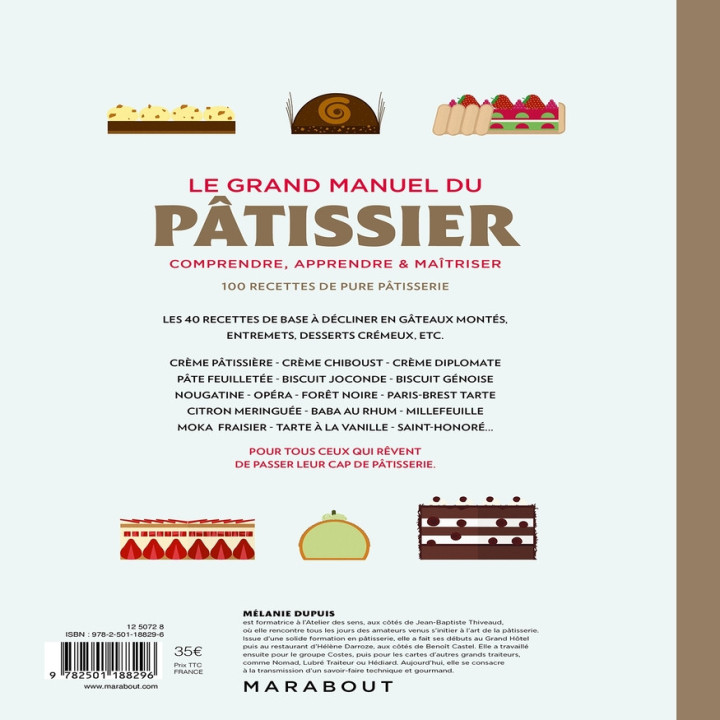 Le grand manuel du pâtissier - Marabout