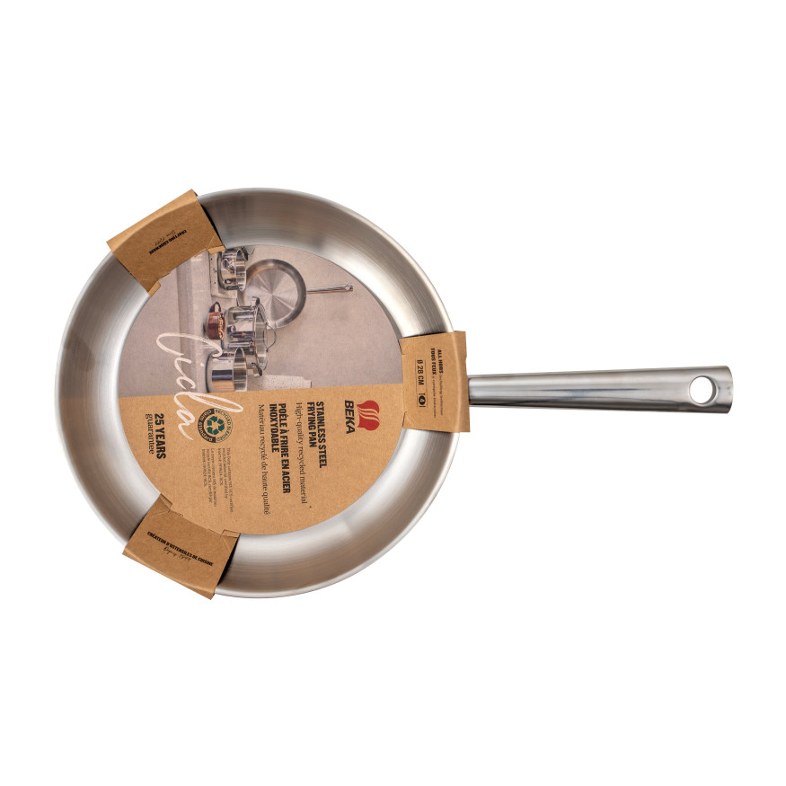 Poêle inox 28 cm – Beka Cicla | Tous feux & four Poêle inox 28 cm – Beka Cicla | Tous feux & four