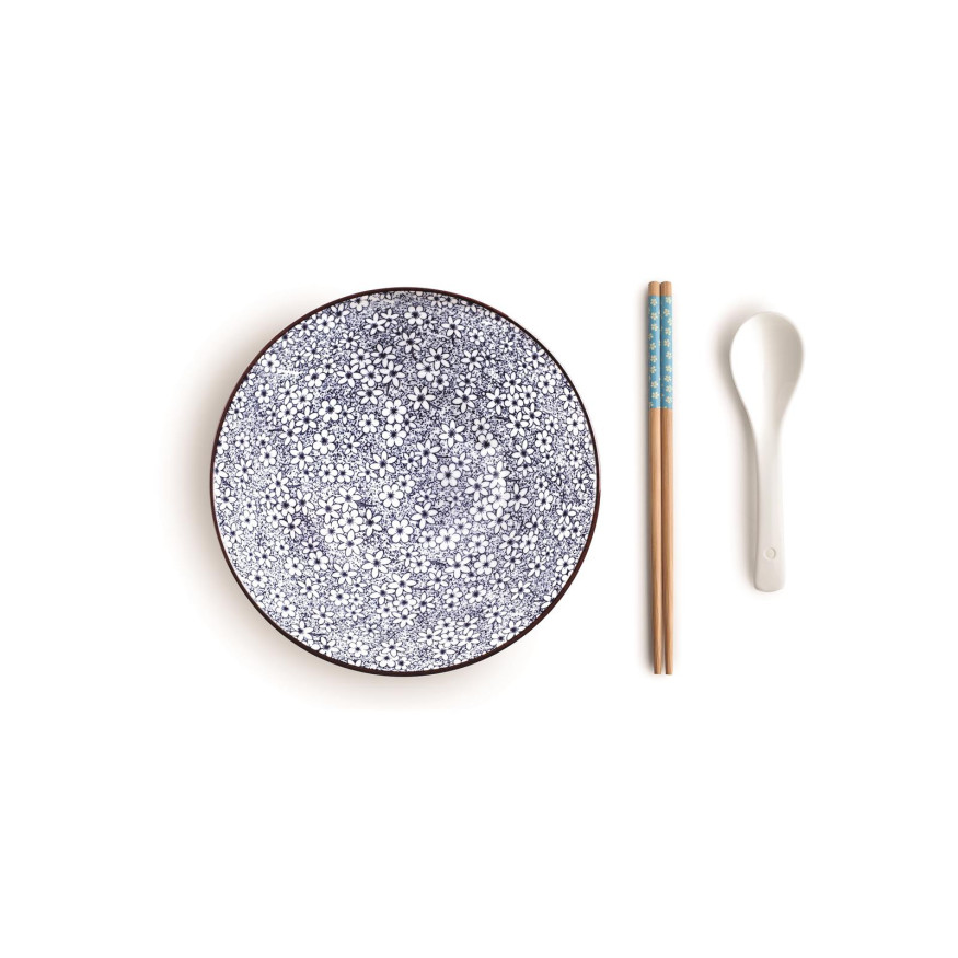 Bol à ramen 20.7 cm avec cuillère et baguettes Sapporo - Ibi Bol à ramen 20.7 cm avec cuillère et baguettes Sapporo - Ibi