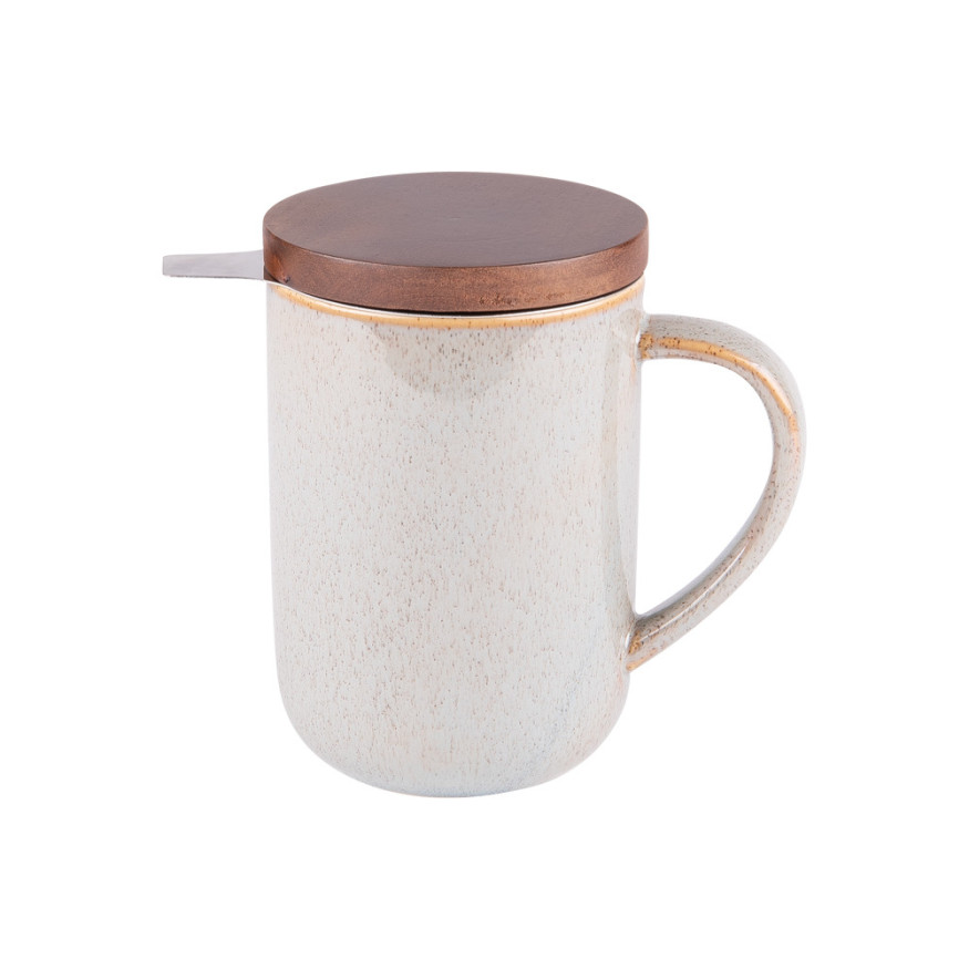 Tisanière en grès grise 470 ml Kaito - Table passion