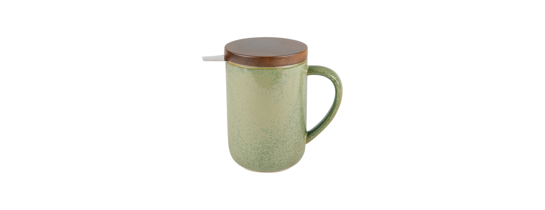 Tisanière en grès vert 470 ml Kaito - Table passion