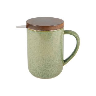Tisanière en grès vert 470 ml Kaito - Table passion Tisanière en grès vert 470 ml Kaito - Table passion