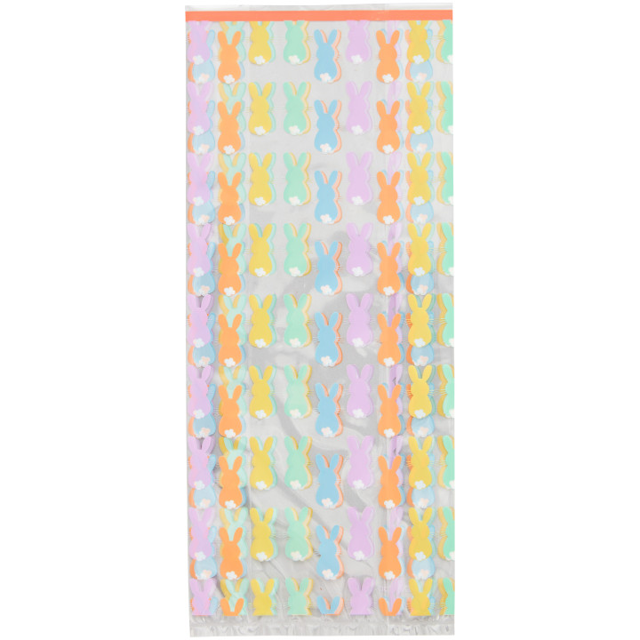 20 sachets confiseurs avec liens lapins de Pâques 10.5 x 24.