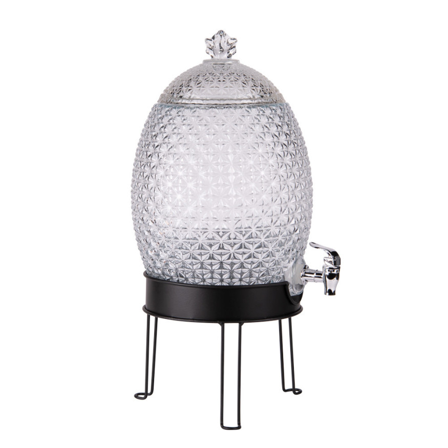 Fontaine 10 litres Ananas avec support - Table passion