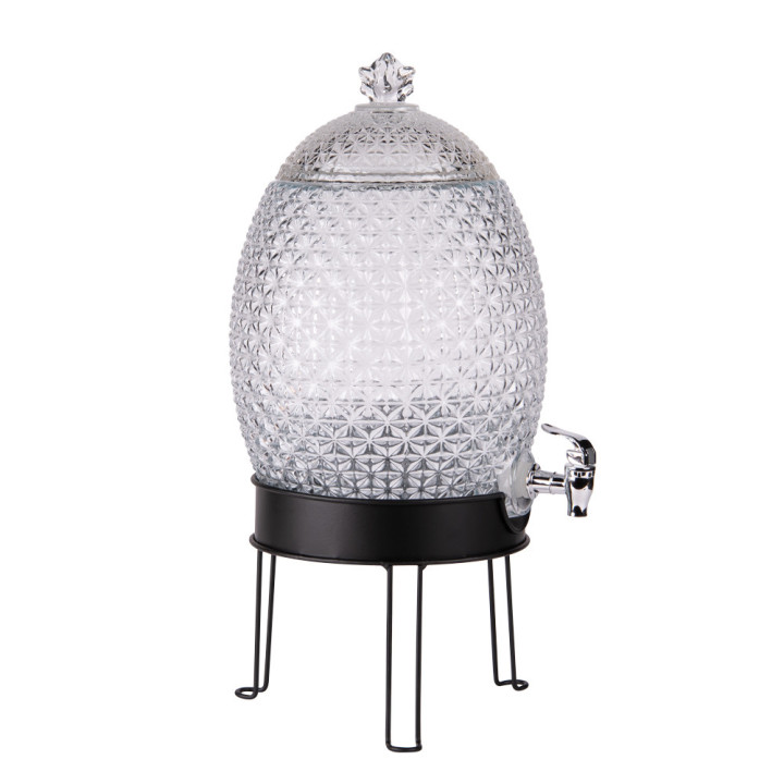 Fontaine 10 litres Ananas avec support - Table passion