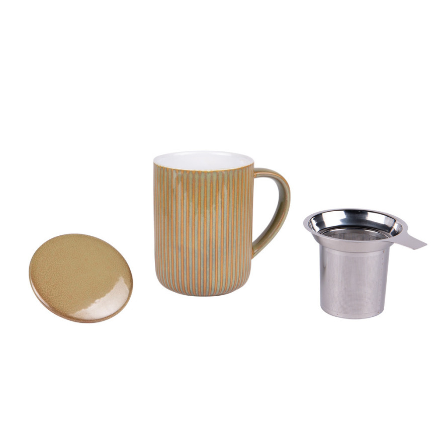 Tisanière en grès vert 470 ml Tiao - Table Passion