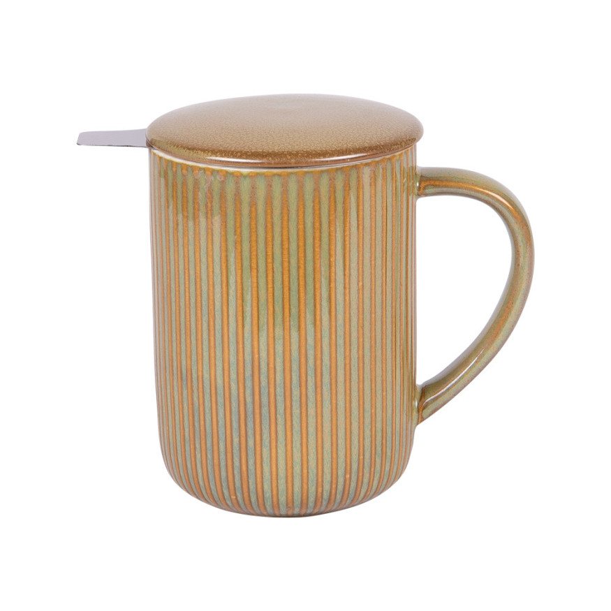 Tisanière en grès vert 470 ml Tiao - Table Passion