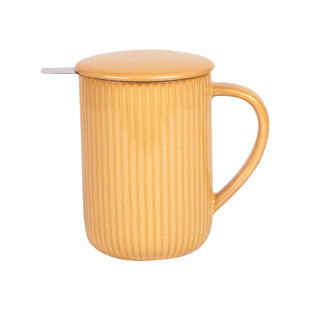 Tisanière avec filtre 0.47l jaune Tiao - Table Passion Tisanière avec filtre 0.47l jaune Tiao - Table Passion