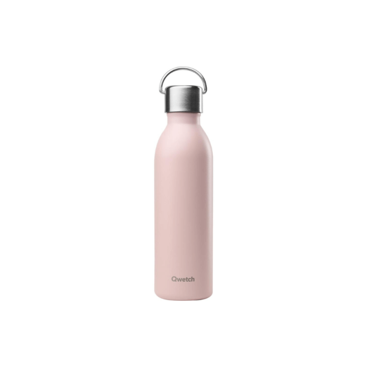 Bouteille isotherme inox 600 ml Active rose - Qwetch Bouteille isotherme inox 600 ml Active rose - Qwetch