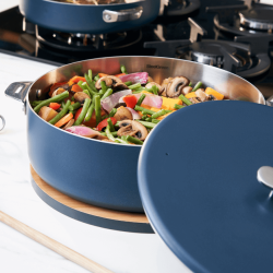 Sauteuse amovible inox La Merveilleuse 28 cm myrtille - Cook