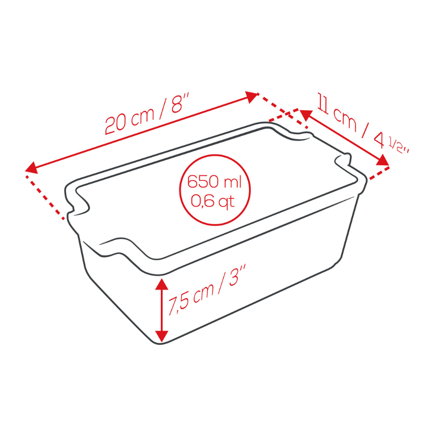 Terrine avec presse 600g grise - Appolia