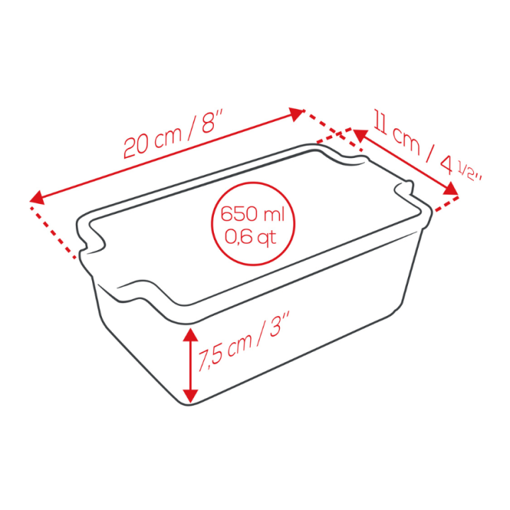 Terrine avec presse 600g grise - Appolia