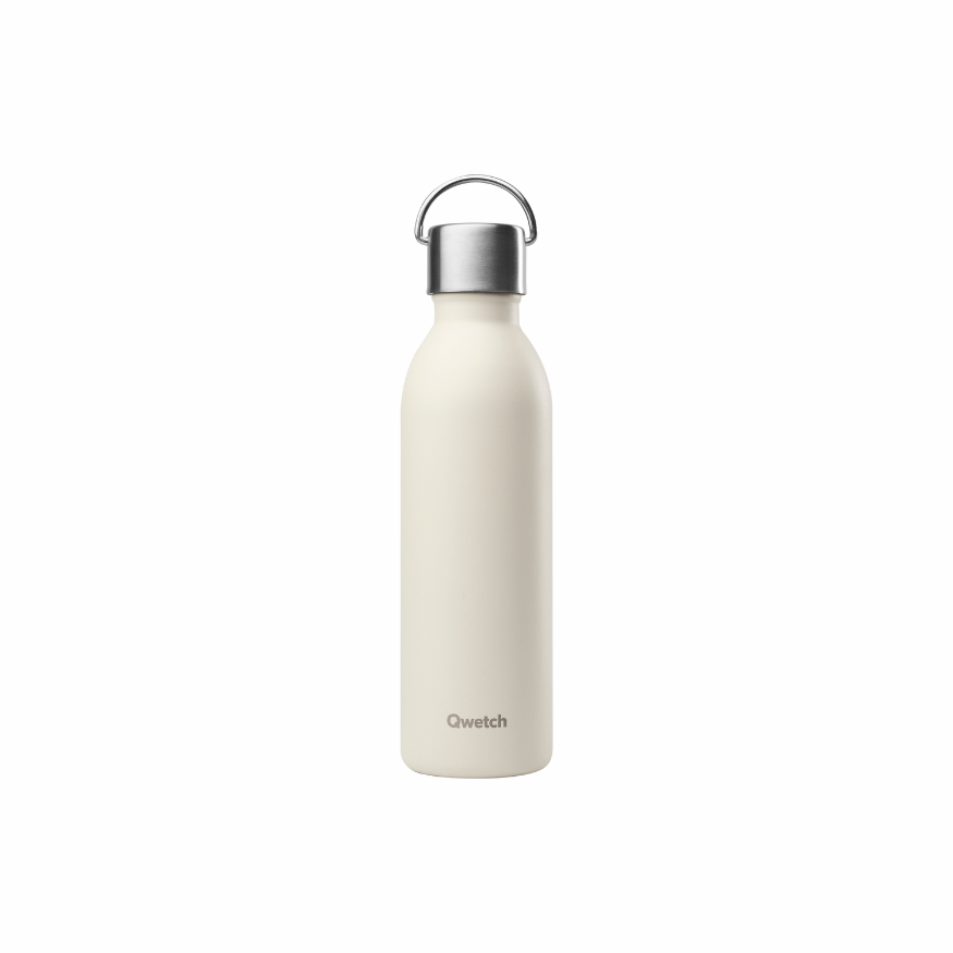 Bouteille isotherme ACTIVE 600ml sable – Qwetch | Gourde inox design & durable