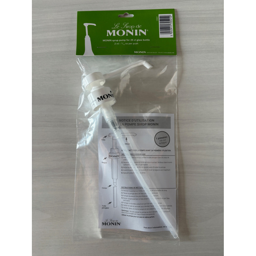 Pompe doseuse pour sirop 25 cl Monin | Dosage facile Alice Délice