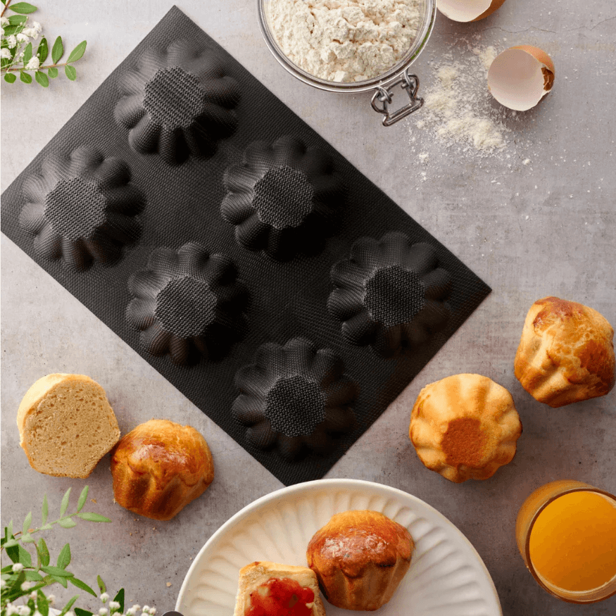 Moule 6 Briochettes Flexipan | Alice Délice