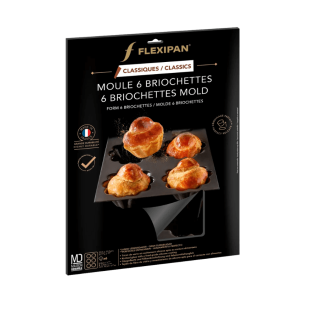 Moule 6 Briochettes Flexipan | Alice Délice