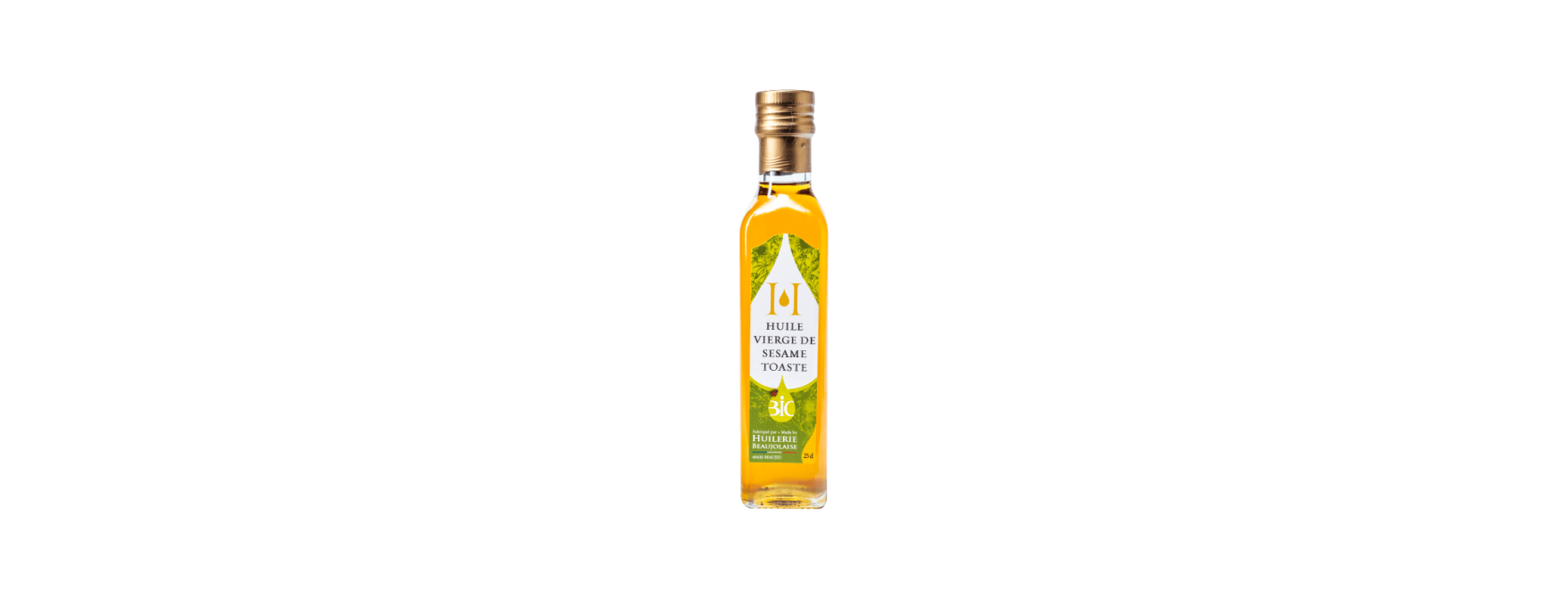 Huile vierge de Sésame toasté 25cl - Huilerie Beaujolaise