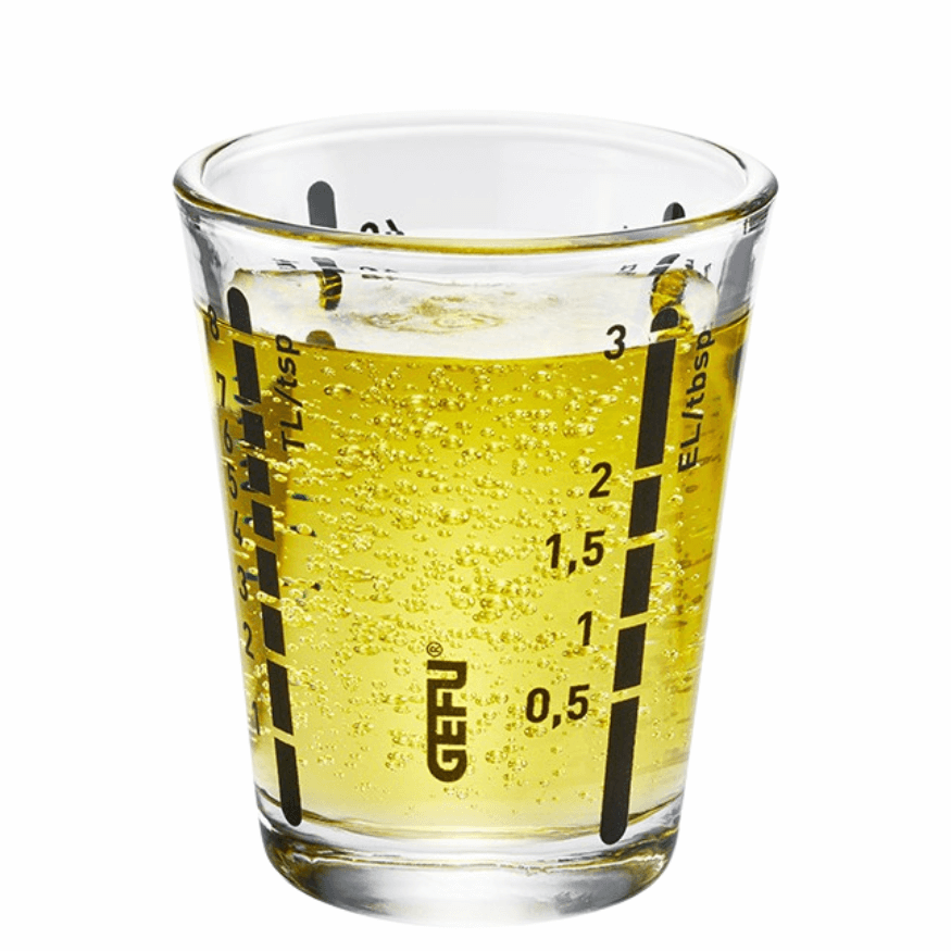 Verre mesureur Messi 40 ml Gefu - Dosage précis Alice Délice