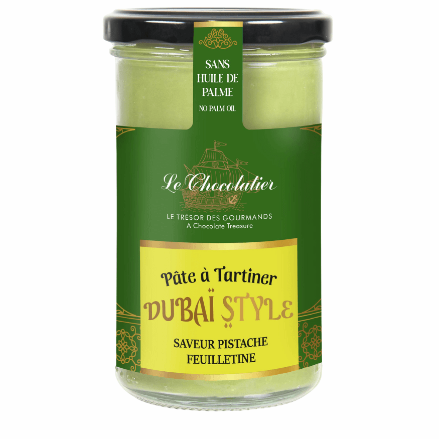 Pâte A Tartiner Saveur Pistache Feuilletine Dubaï Style 300g Pâte A Tartiner Saveur Pistache Feuilletine Dubaï Style 300g