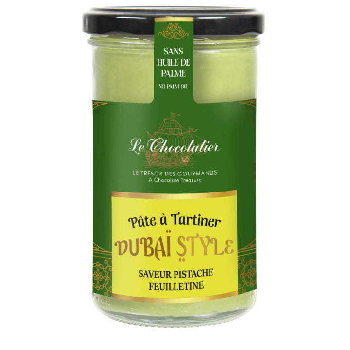 Pâte A Tartiner Saveur Pistache Feuilletine Dubaï Style 300g Pâte A Tartiner Saveur Pistache Feuilletine Dubaï Style 300g