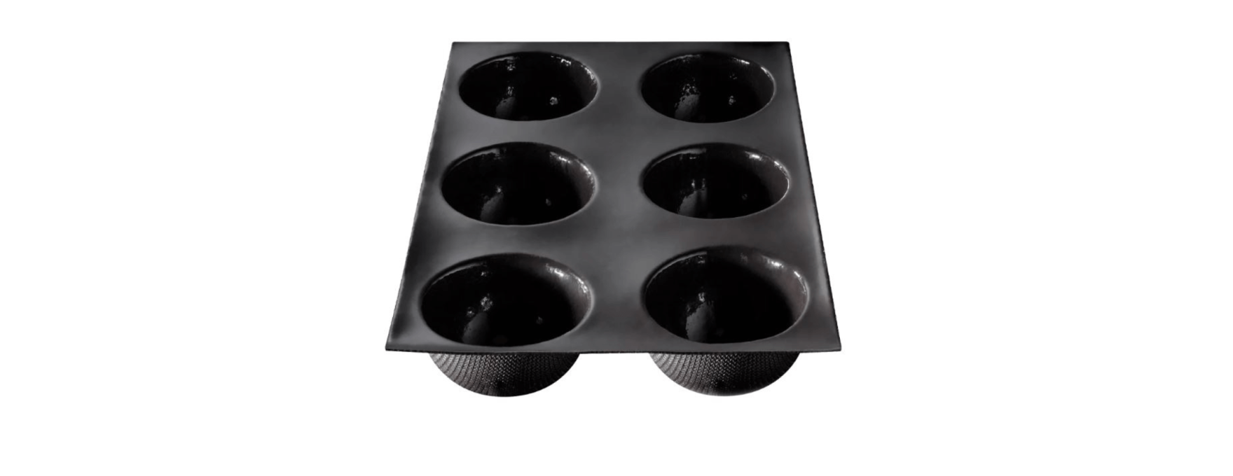 Moule en silicone et tricot de verre 6 demi-sphères 7 cm - F