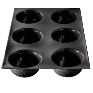 Moule en silicone et tricot de verre 6 demi-sphères 7 cm - F