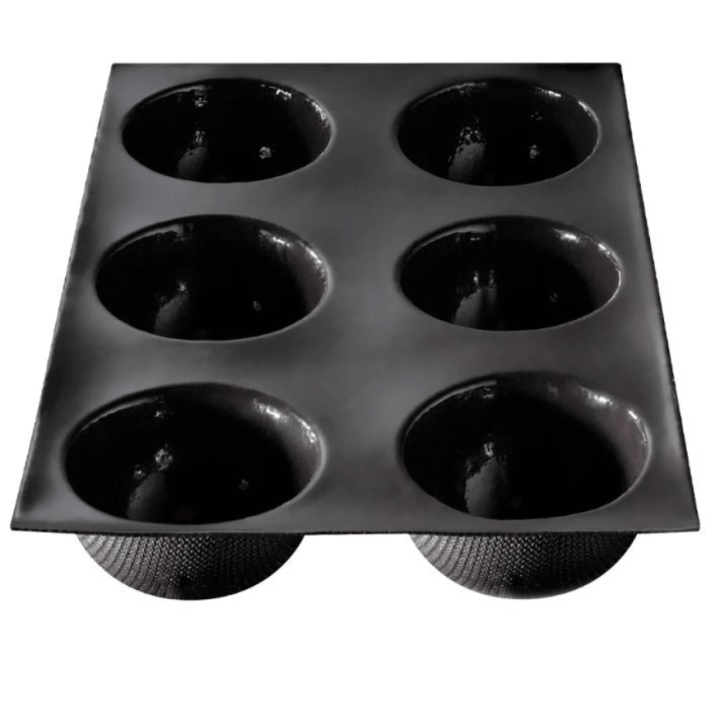 Moule en silicone et tricot de verre 6 demi-sphères 7 cm - F