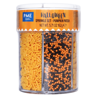 Sprinklesmix noir et orange 162 g – PME Cake