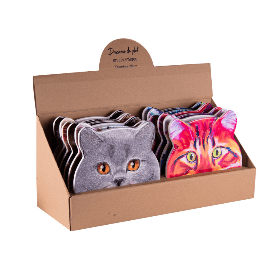 Dessous de plat Chat assortis - Table Passion