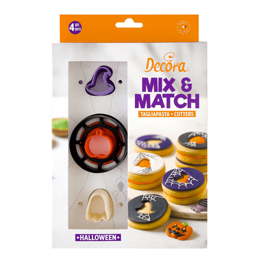 Lot d'emporte pièces Linzer interchangeables Halloween- Decora