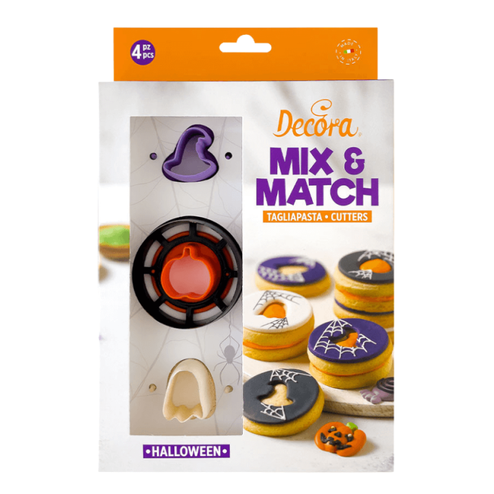 Lot d'emporte pièces Linzer interchangeables Halloween- Decora
