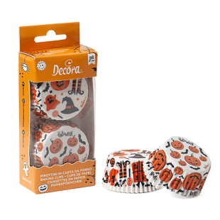 36 Caissettes en papier à cupcakes Halloween - Decora