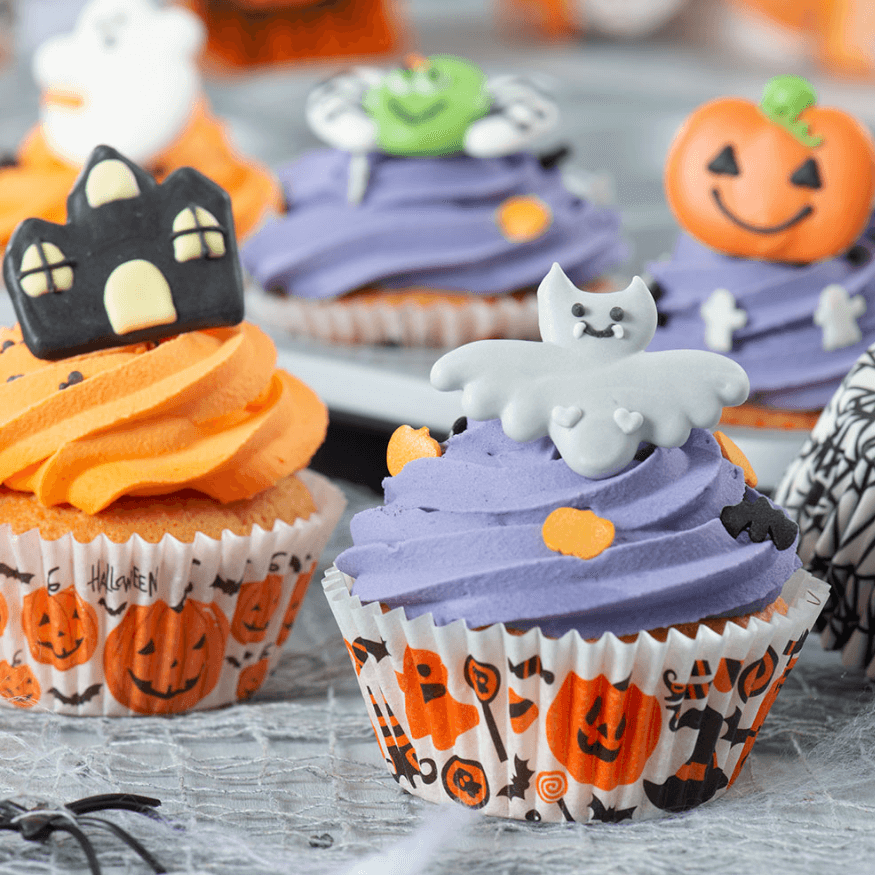 36 Caissettes en papier à cupcakes Halloween - Decora