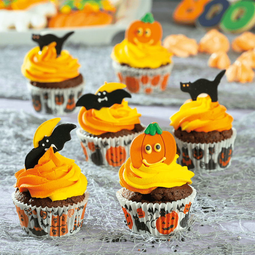 36 Caissettes en papier à cupcakes Halloween - Decora