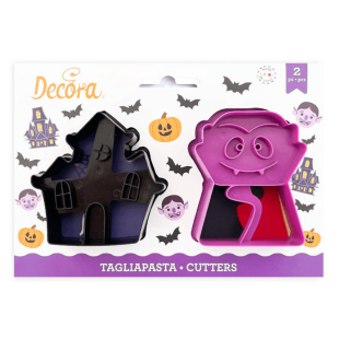 Set 2 emporte pièces vampire château - Decora