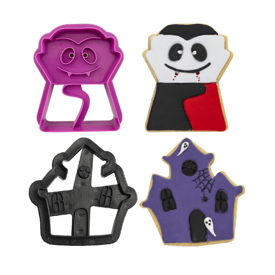 Set 2 emporte pièces vampire château - Decora
