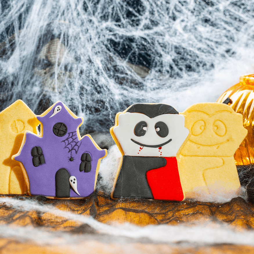 Set 2 emporte pièces vampire château - Decora