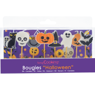 8 bougies Halloween - ScrapCooking