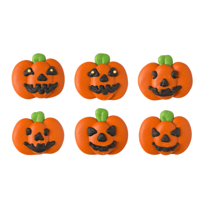 Décors 6 sucres citrouilles 3D - Decora