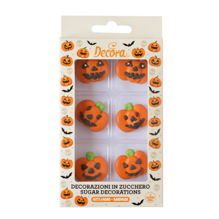 Décors 6 sucres citrouilles 3D - Decora