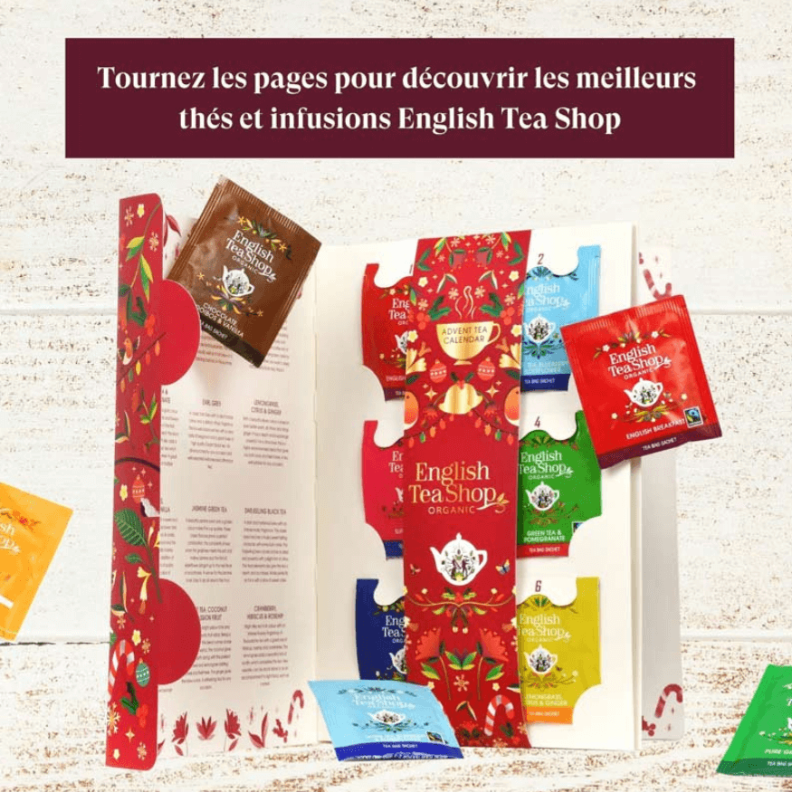 Calendrier Livre de l'Avent 24 sachets - English Tea Shop