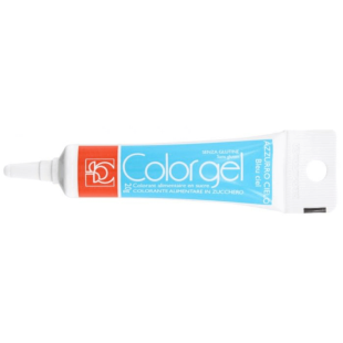 Colorant alimentaire gel bleu clair 20 gr - Modecor