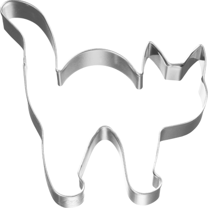 Emporte pièce en inox Halloween Chat 8 cm - Birkmann