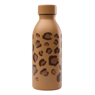 Bouteille isotherme inox 500ml Icon Léopard Camel- Qwetch