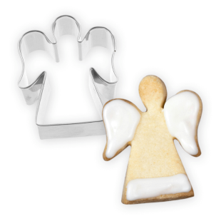 Emporte-pièce en inox Noël : ange de Noël 6  cm - Alice Délice