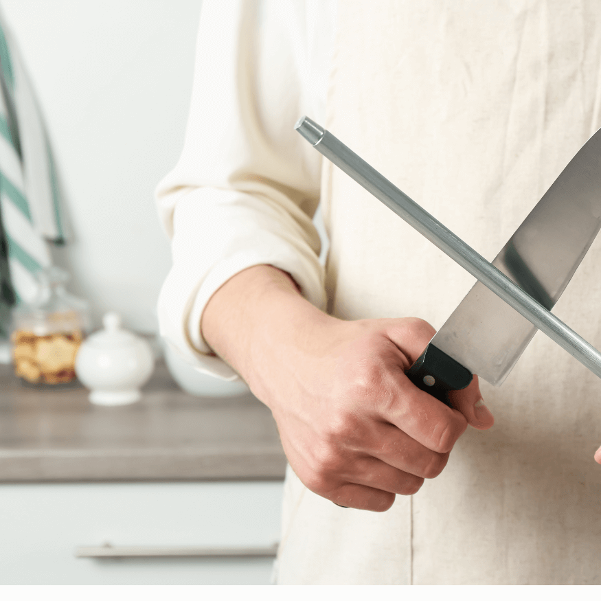 Fusil d'aiguisage 20  cm manche bois chêne PEFC - Alice Déli