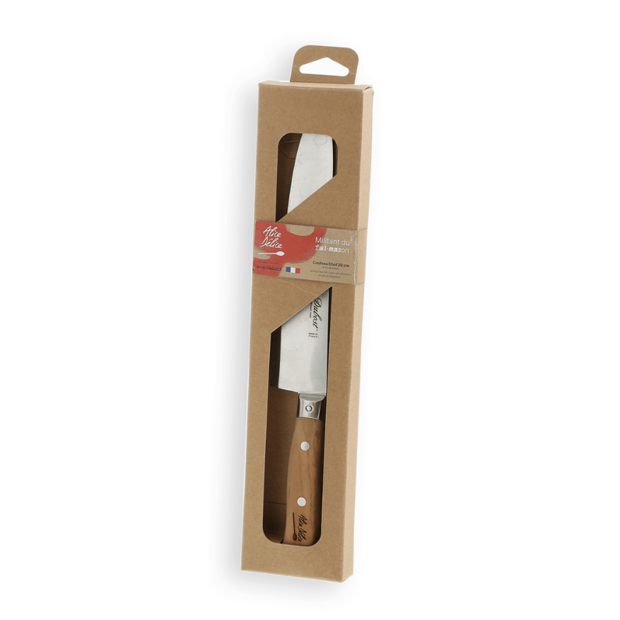 Couteau Chef 20 cm manche bois d´olivier - Alice Délice