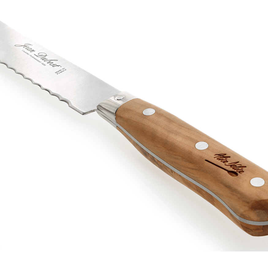 Couteau à pain 20 cm bois d’olivier – Alice Délice