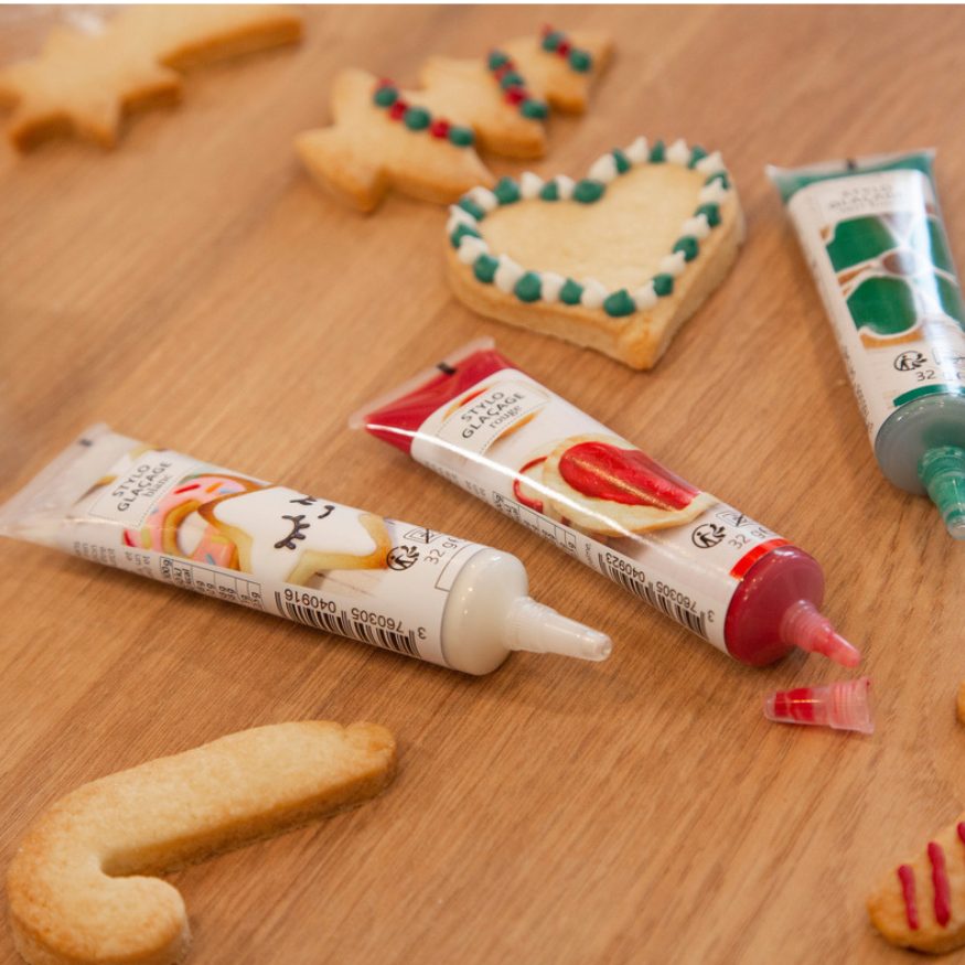 Stylo de glaçage pour décorer les biscuits blanc 32 gr
